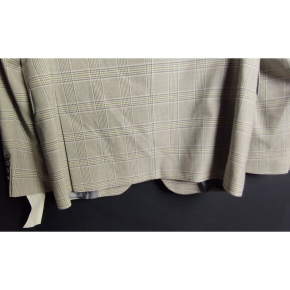 Snover Light Grey Check Blazer Men's Size 40 Modern Tailored Jacket - Picture 9 of 13